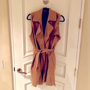 AllSaints duster-length vest coat